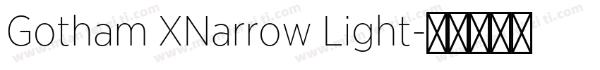 Gotham XNarrow Light字体转换
